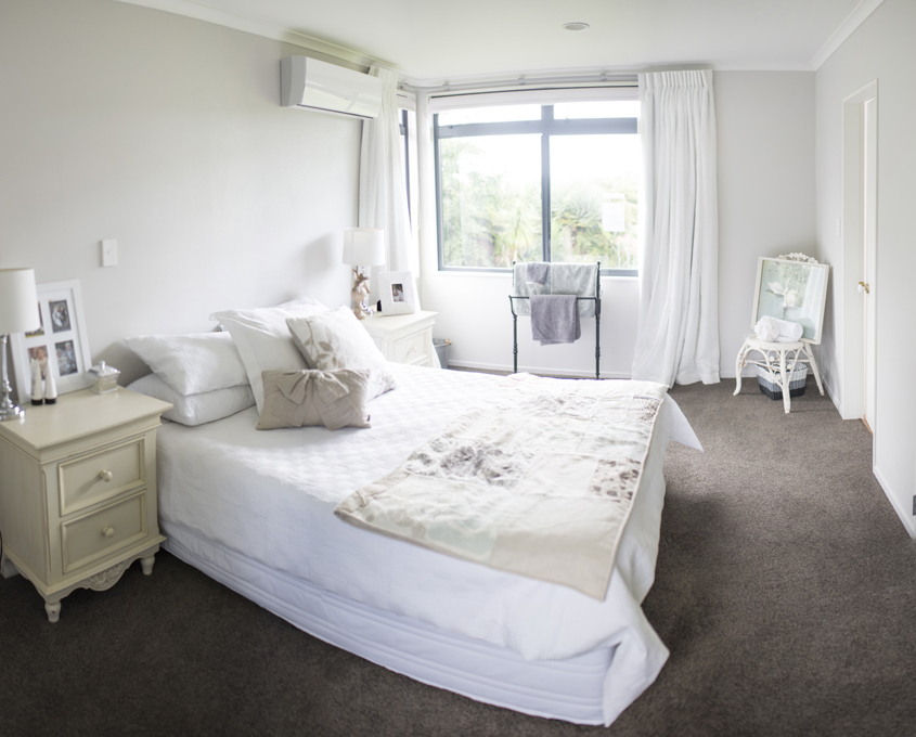 pale grey bedroom walls-Painter Girl & Co Northland