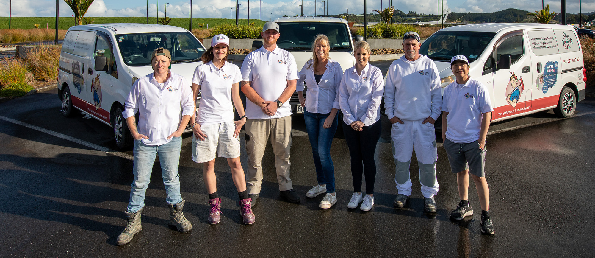 she paints team about